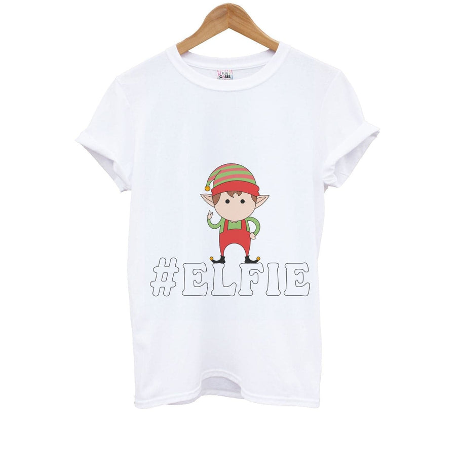 Elfie - Christmas Puns Kids T-Shirt