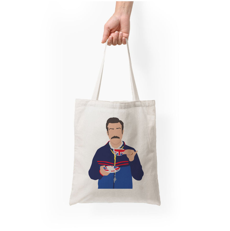 Ted Drinking Tea - Ted Lasso Tote Bag