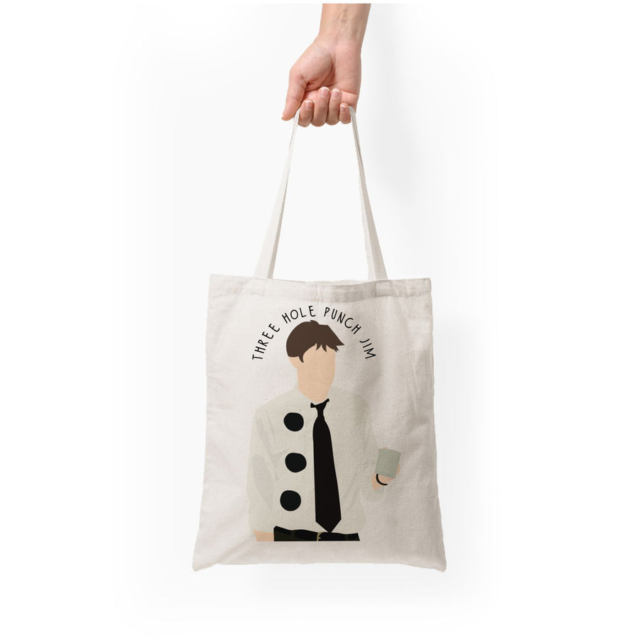 Three Hole Punch Jim The Office - Halloween Specials Tote Bag