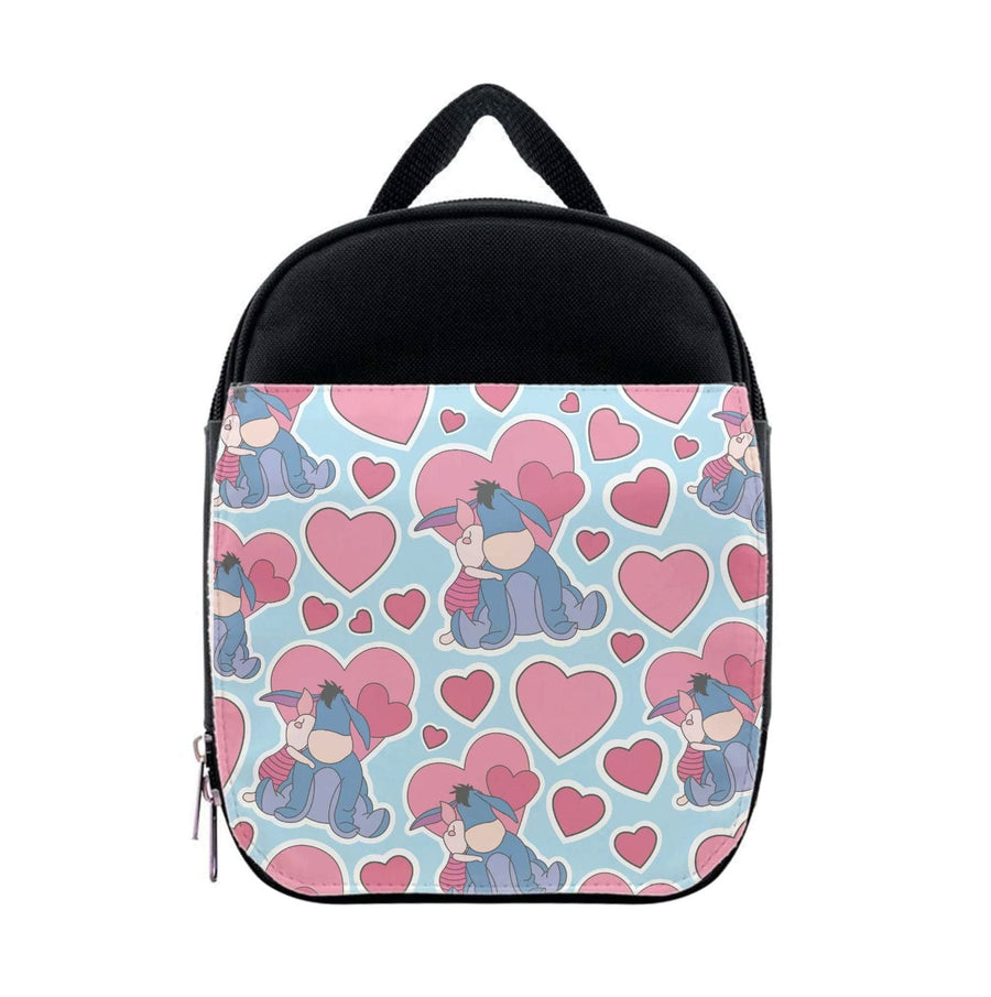 Eeore And Piglet Pattern - Disney Valentine's Lunchbox