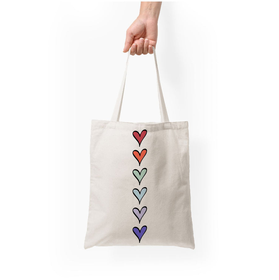 Love Heart Line Tote Bag