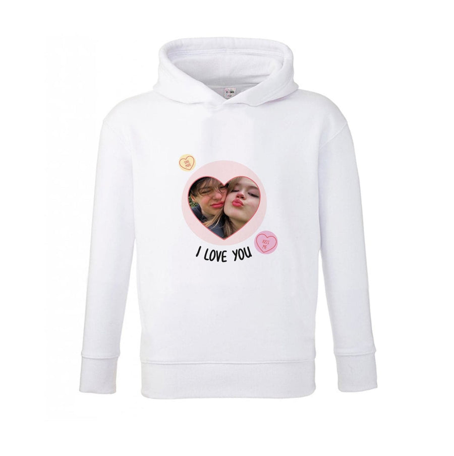 I Love You - Personalised Couples Kids Hoodie