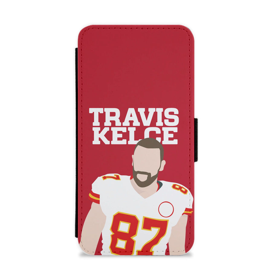 Red Travis Flip / Wallet Phone Case