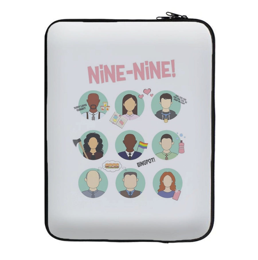 Nine Nine Characters - Brooklyn Nine-Nine Laptop Sleeve