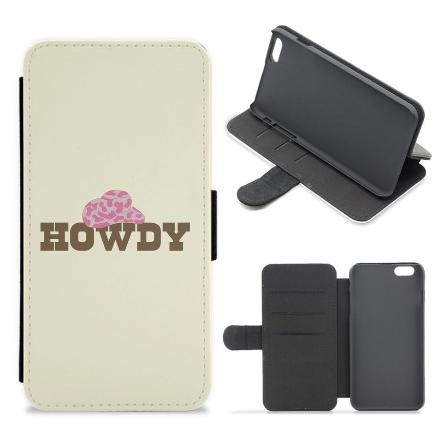 Howdy - Western  Flip / Wallet Phone Case