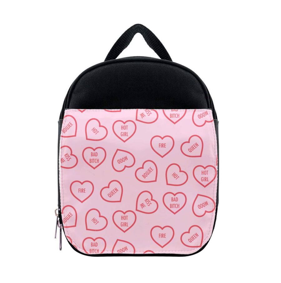 Hot Girl Summer Hearts Pattern Lunchbox