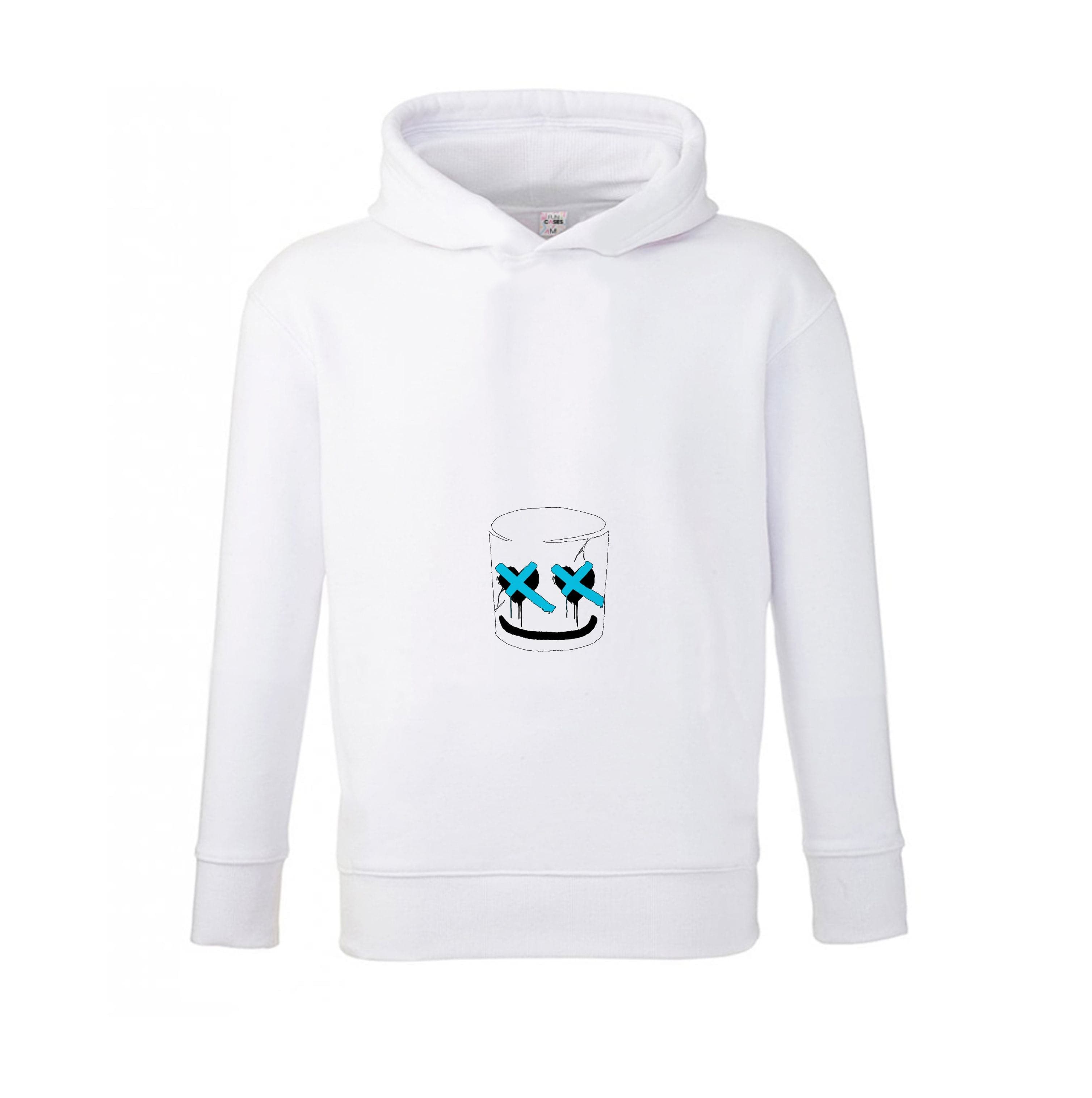 Blue Eyes - White Helmet DJ Kids Hoodie