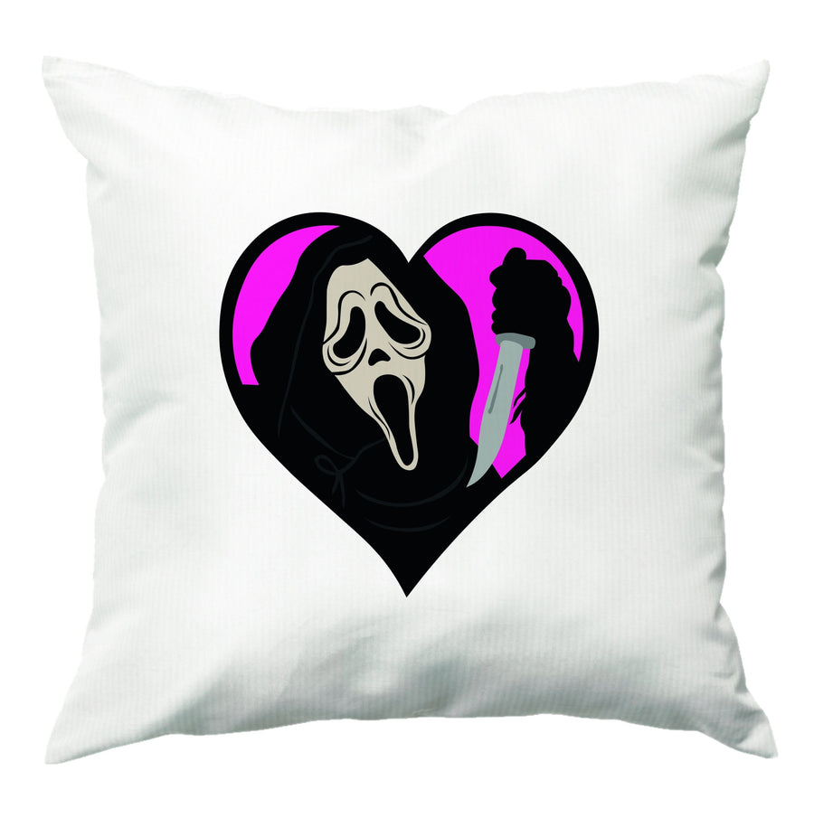 Heart face - Scream Cushion