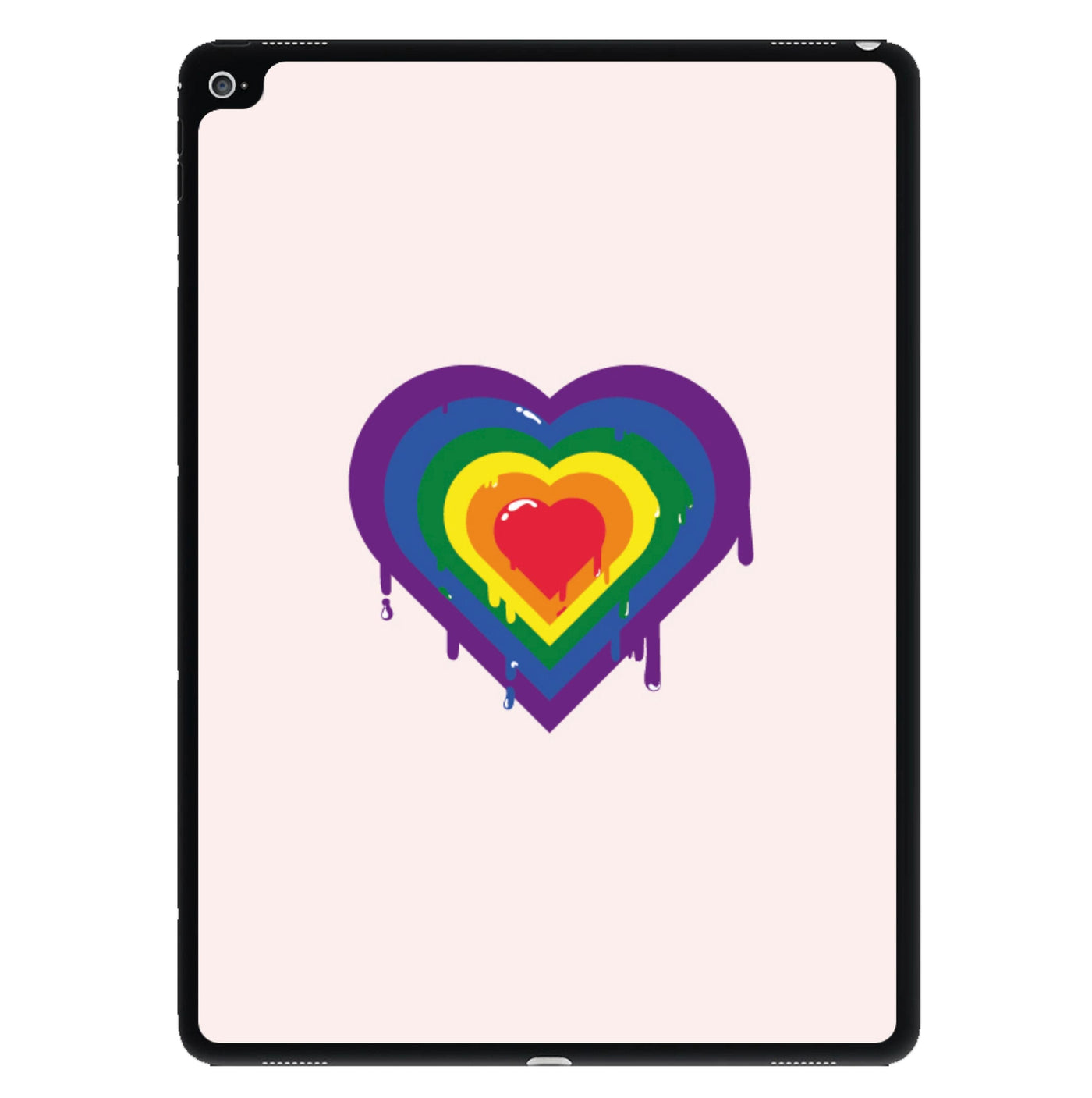 Dripped heart - Pride iPad Case