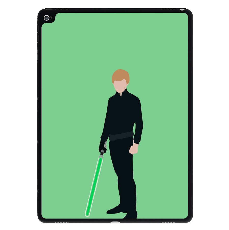 Luke Skywalker Green Lightsaber - Star Wars iPad Case