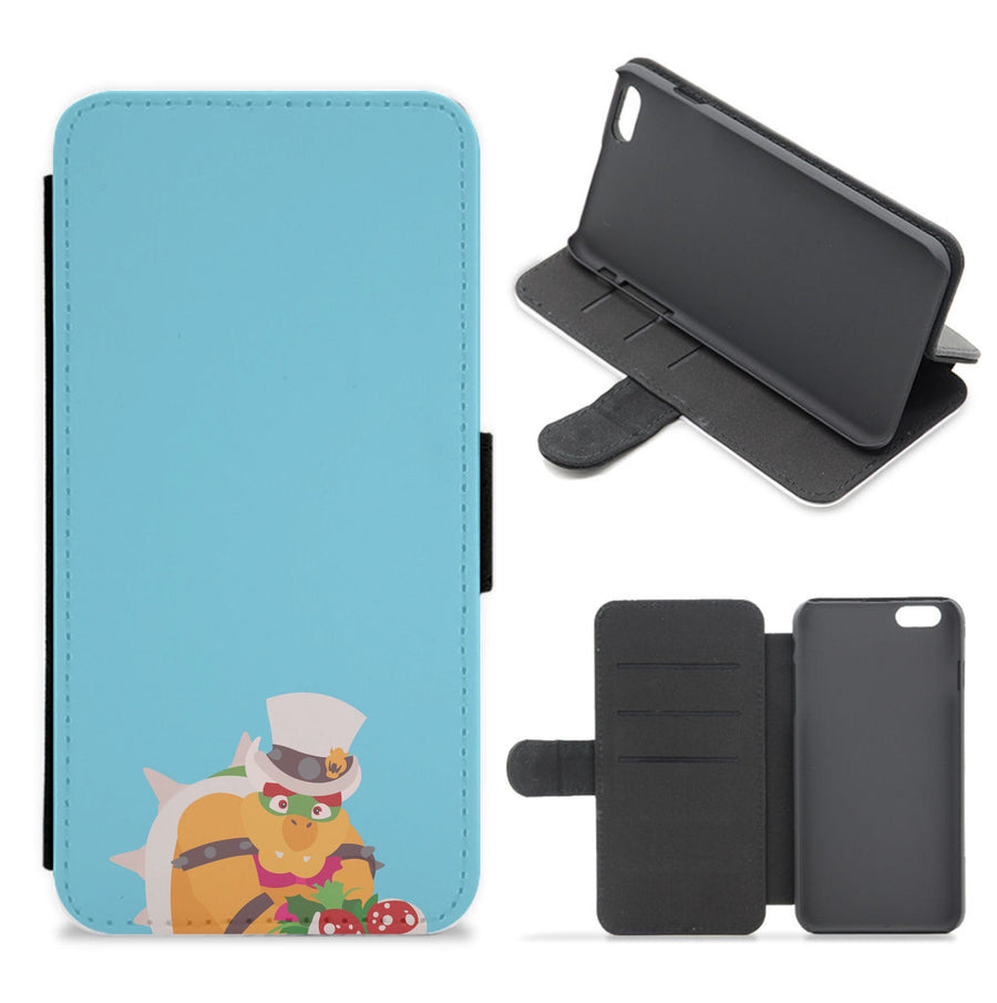 Boswer Dressed Up - The Super Mario Bros Flip / Wallet Phone Case