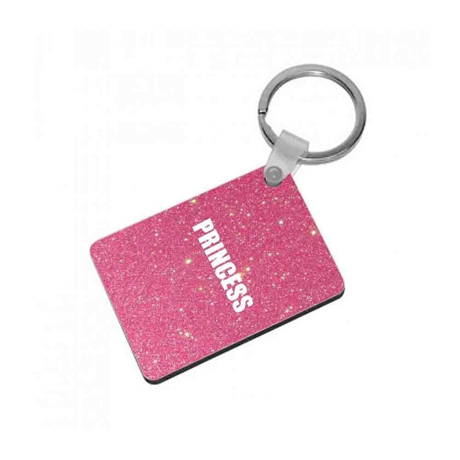Glittery Pink Princess Keyring - Fun Cases