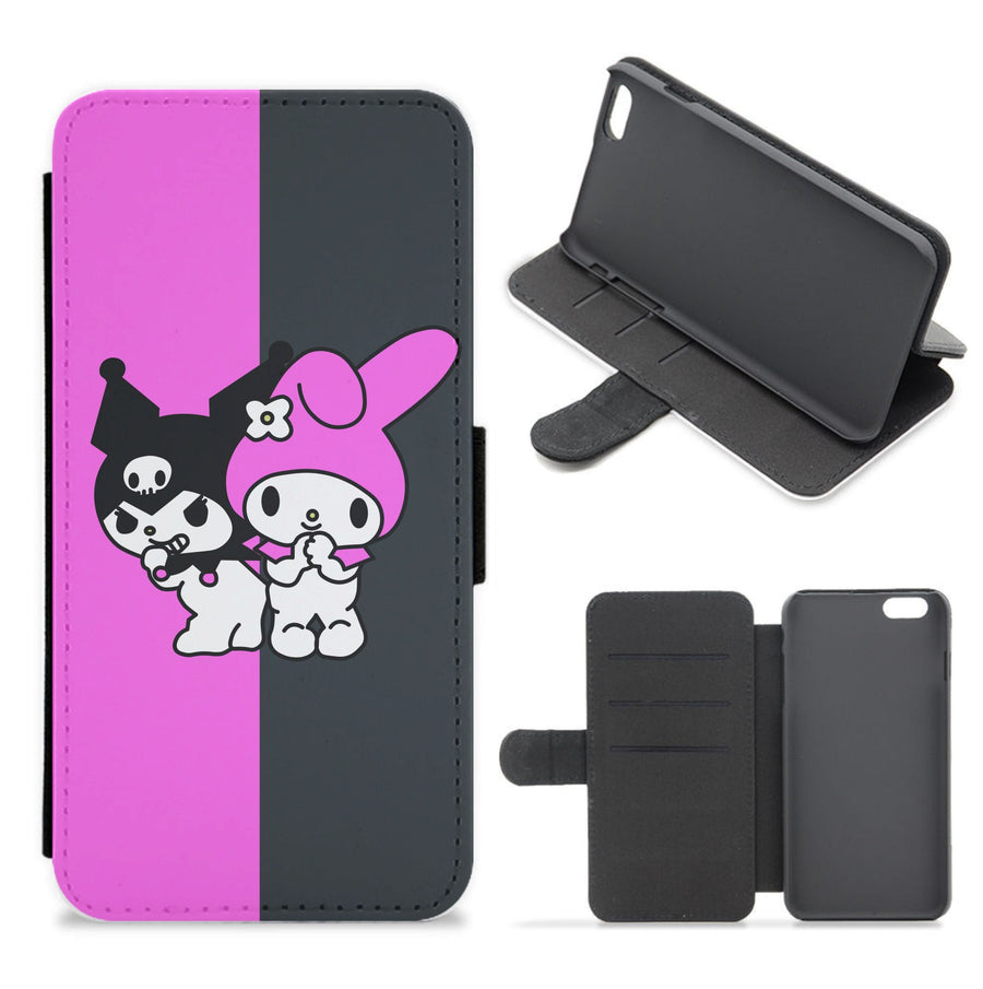 Little Twin Stars - Hello Kitty Flip / Wallet Phone Case