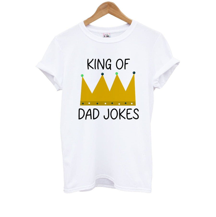 King Of Dad Jokes - Fathers Day Kids T-Shirt