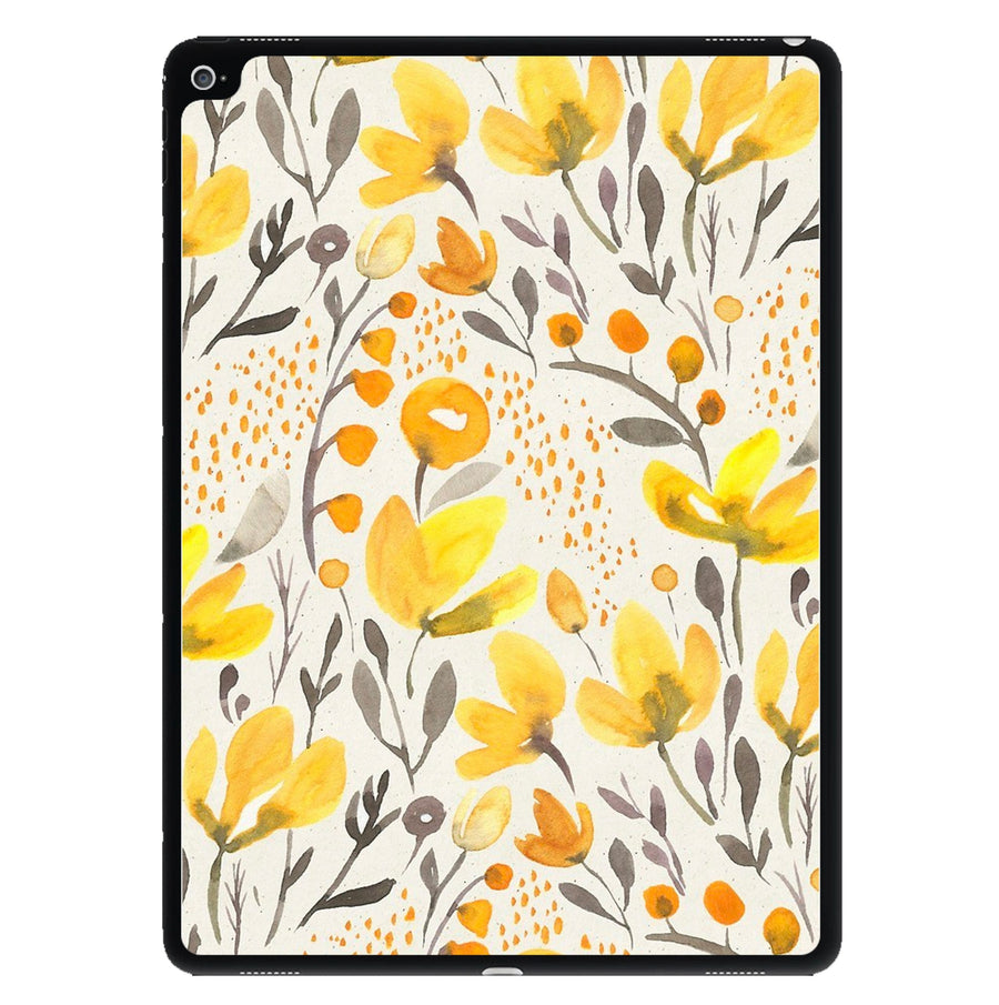 Yellow Field Floral iPad Case