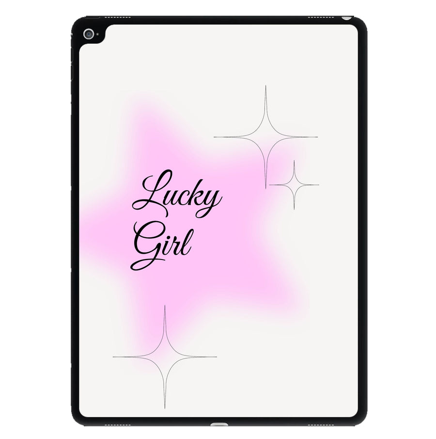 Lucky Girl - Clean Girl Aesthetic iPad Case