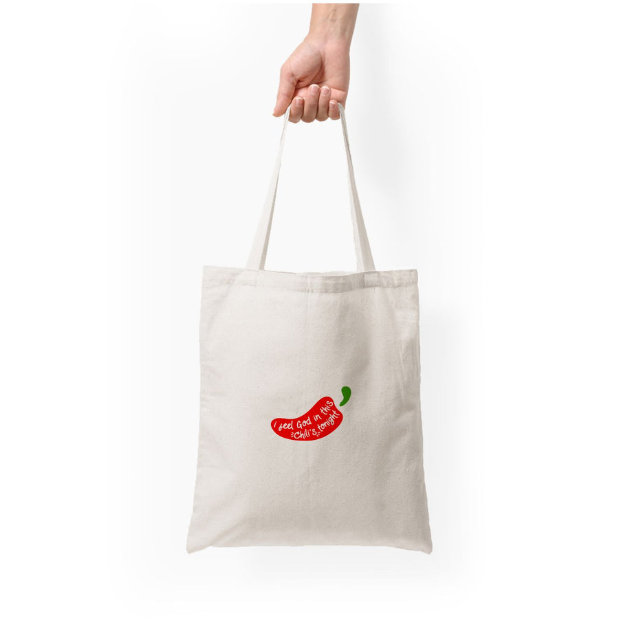 I Feel God In This Chilli's Tonight - The Office Tote Bag