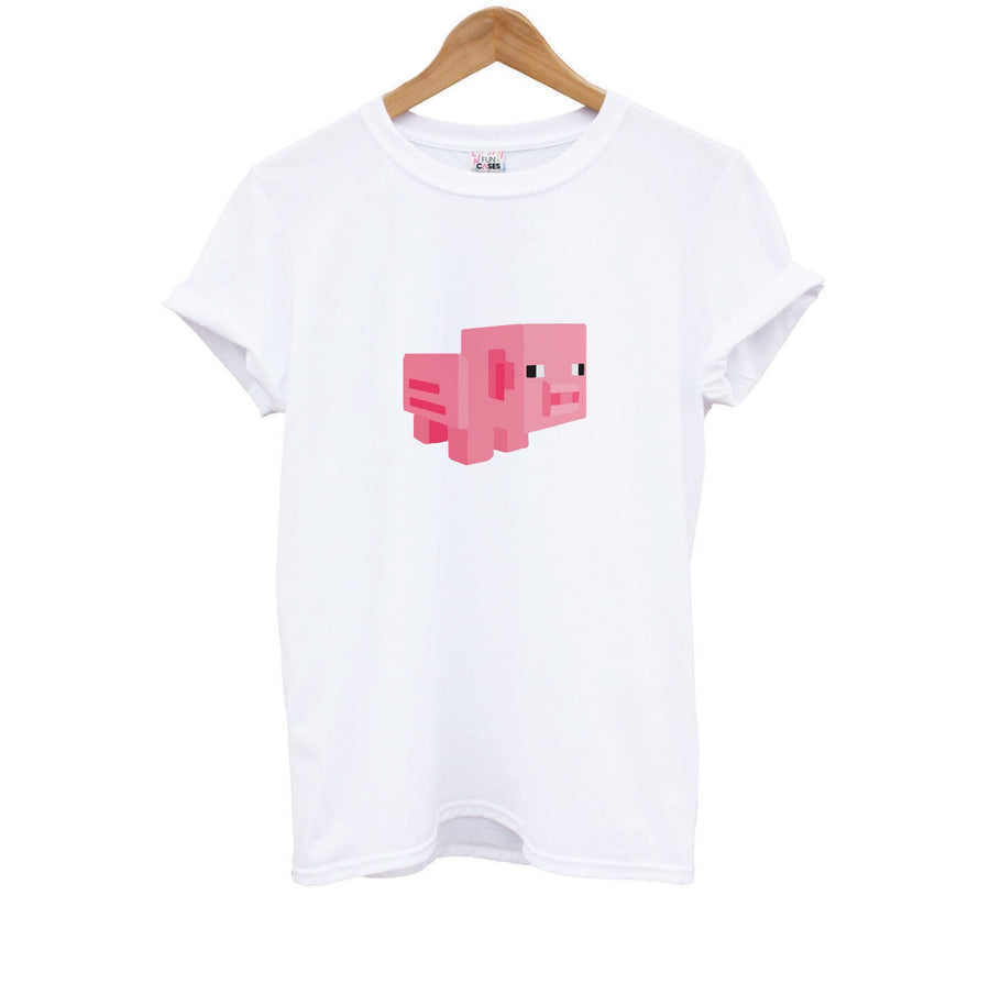 Minecraft Pig Kids T-Shirt