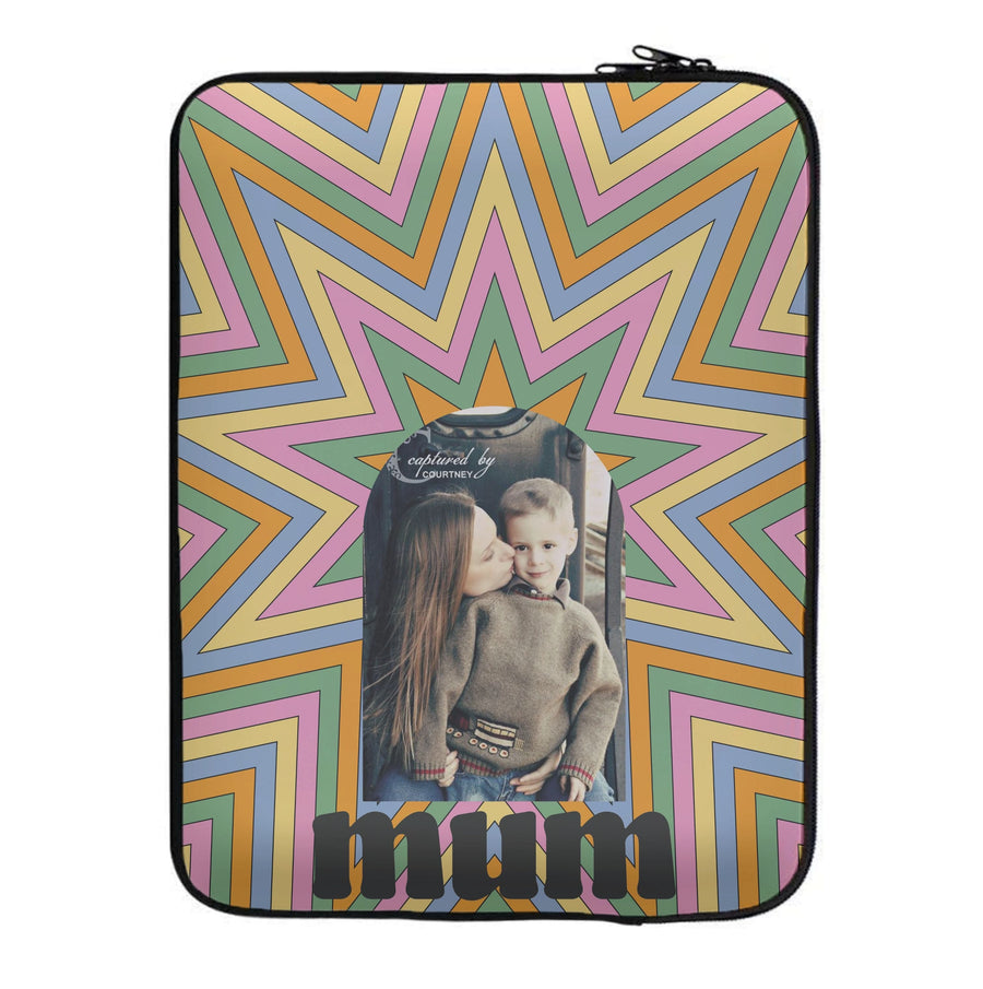 Retro Pattern - Personalised Mother's Day Laptop Sleeve
