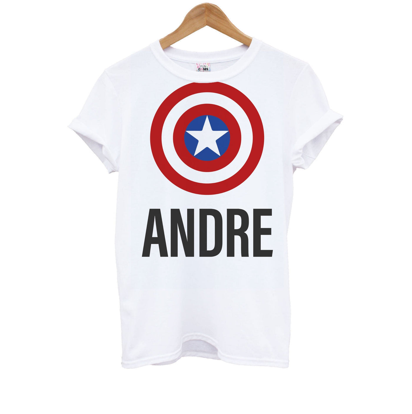 Captain America - Personalised Marvel Kids T-Shirt