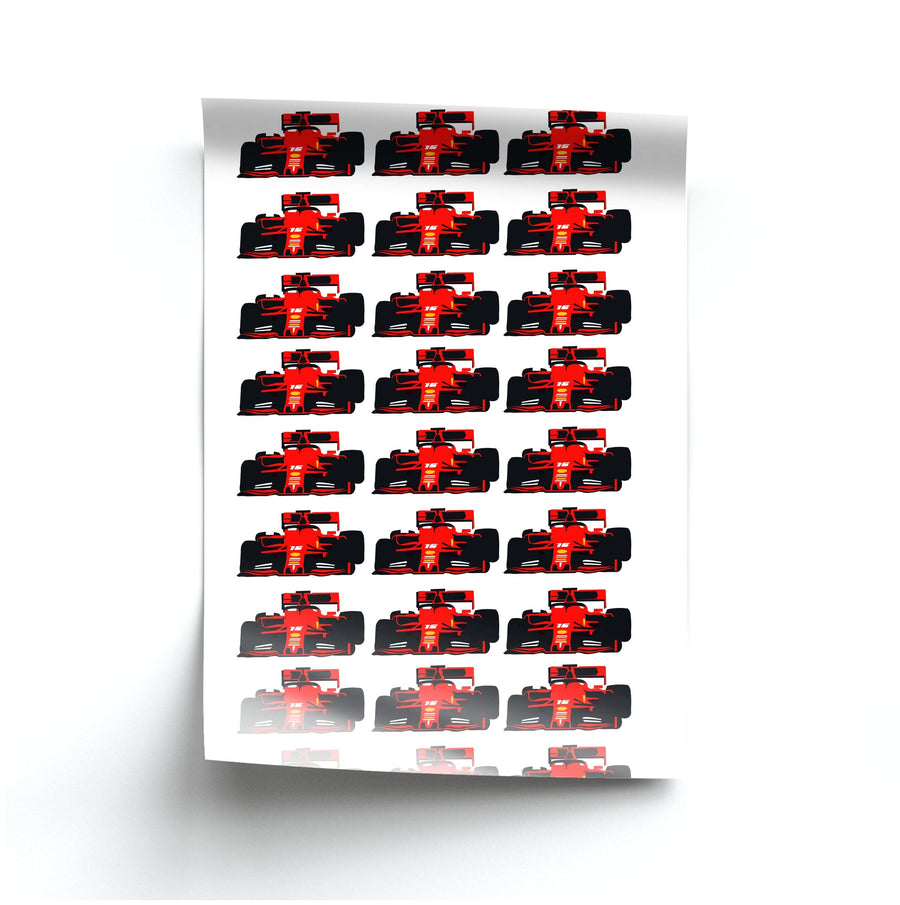 F1 Car Collage Poster