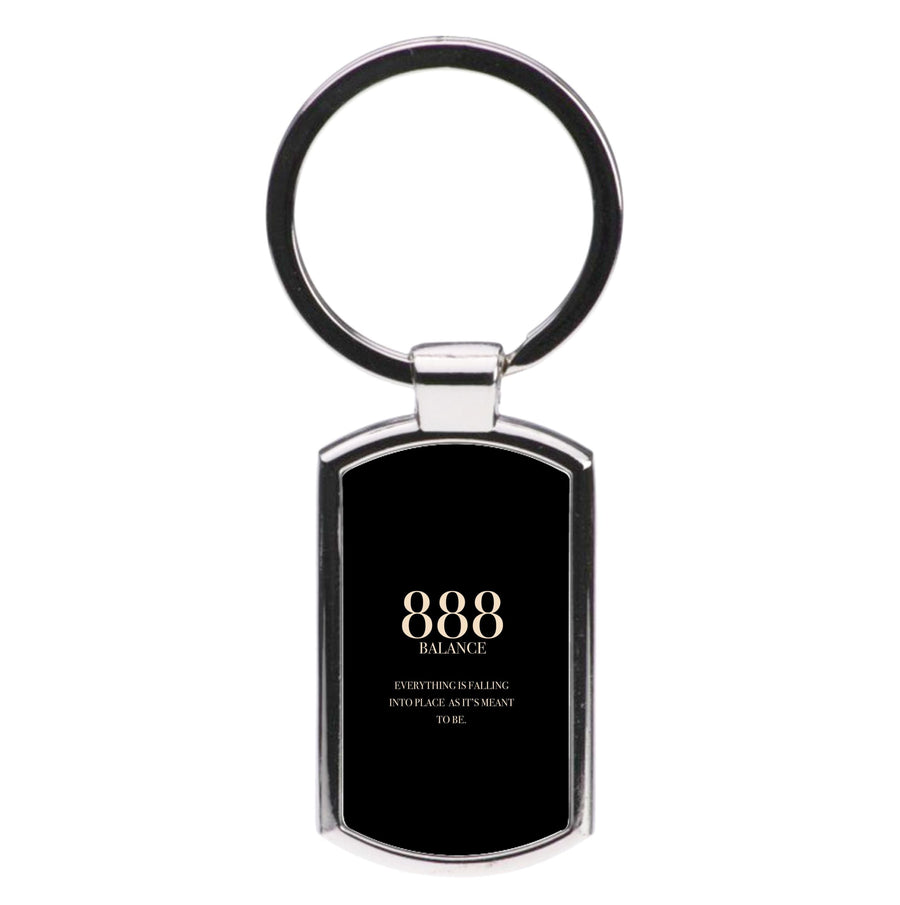 888 - Angel Numbers Luxury Keyring