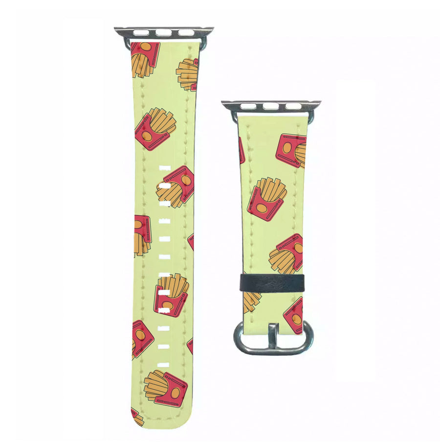Fries - Fast Food Patterns Apple Watch Strap