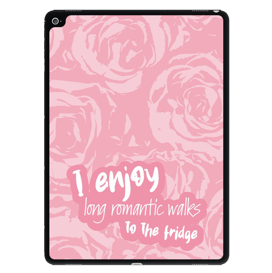 I Enjoy Long Romantic Walks - Funny Quotes iPad Case