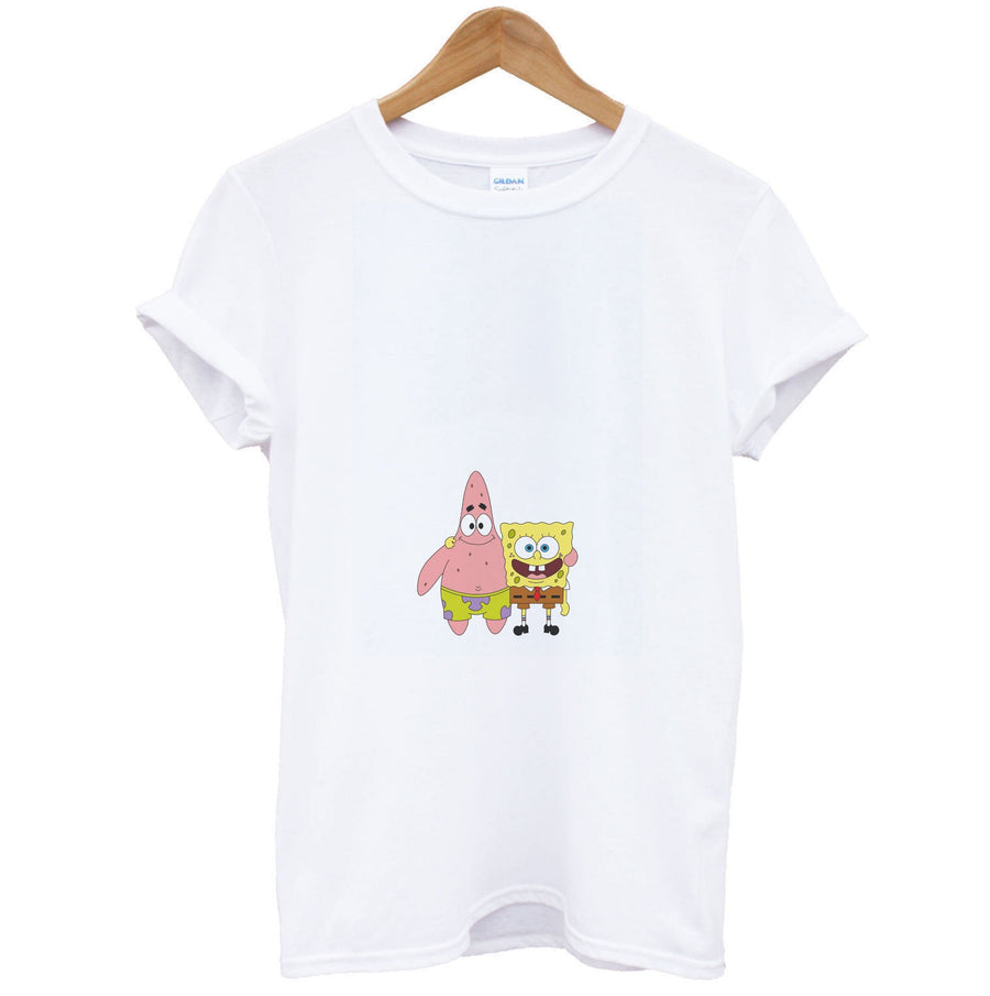 Patrick And Spongebob  T-Shirt