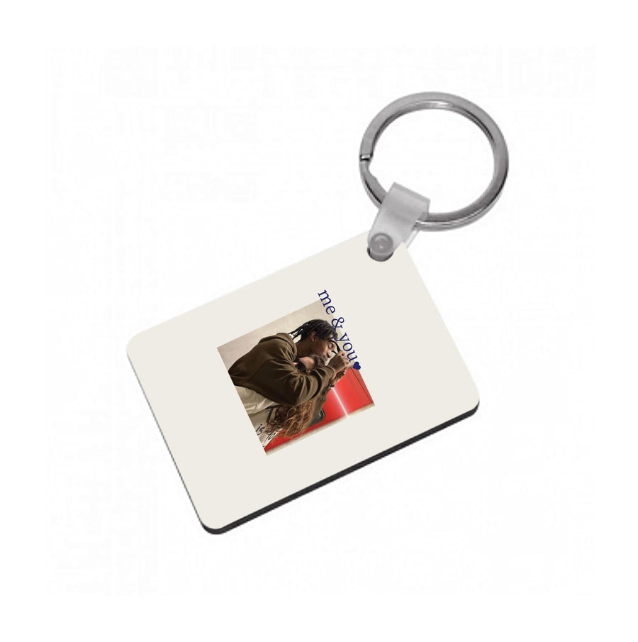 Me And You - Personalised Couples Keyring