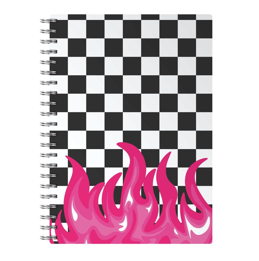 Pink Flame - Skate Aesthetic  Notebook