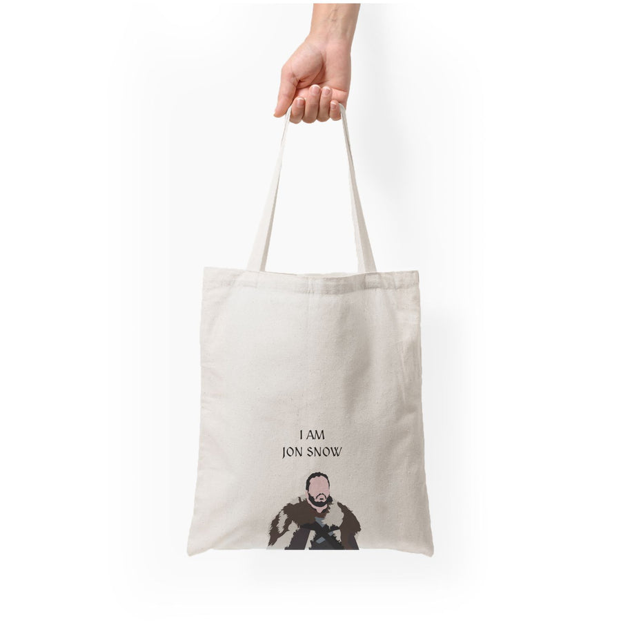 I Am Jon Snow - Game Of Thrones Tote Bag