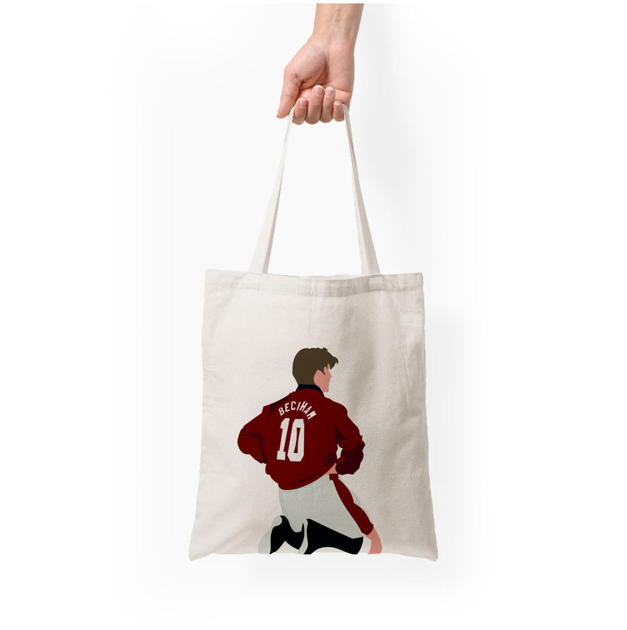 David Beckham - Football Tote Bag