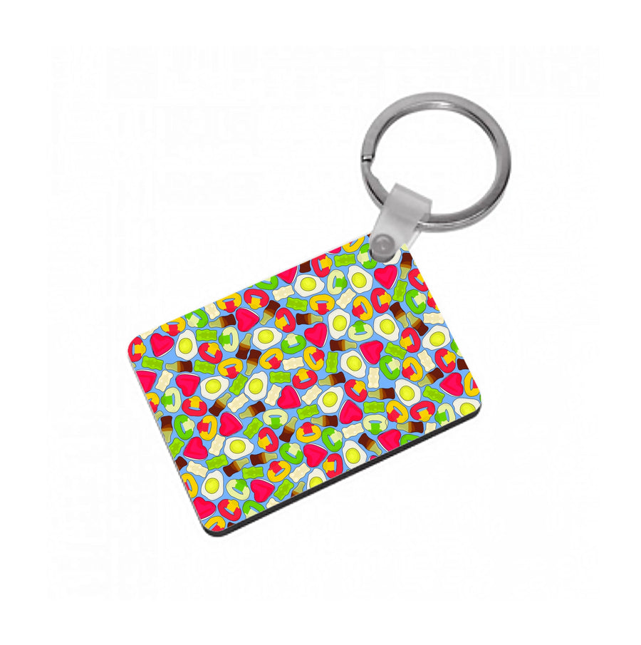 Gummy Sweets - Sweets Patterns Keyring