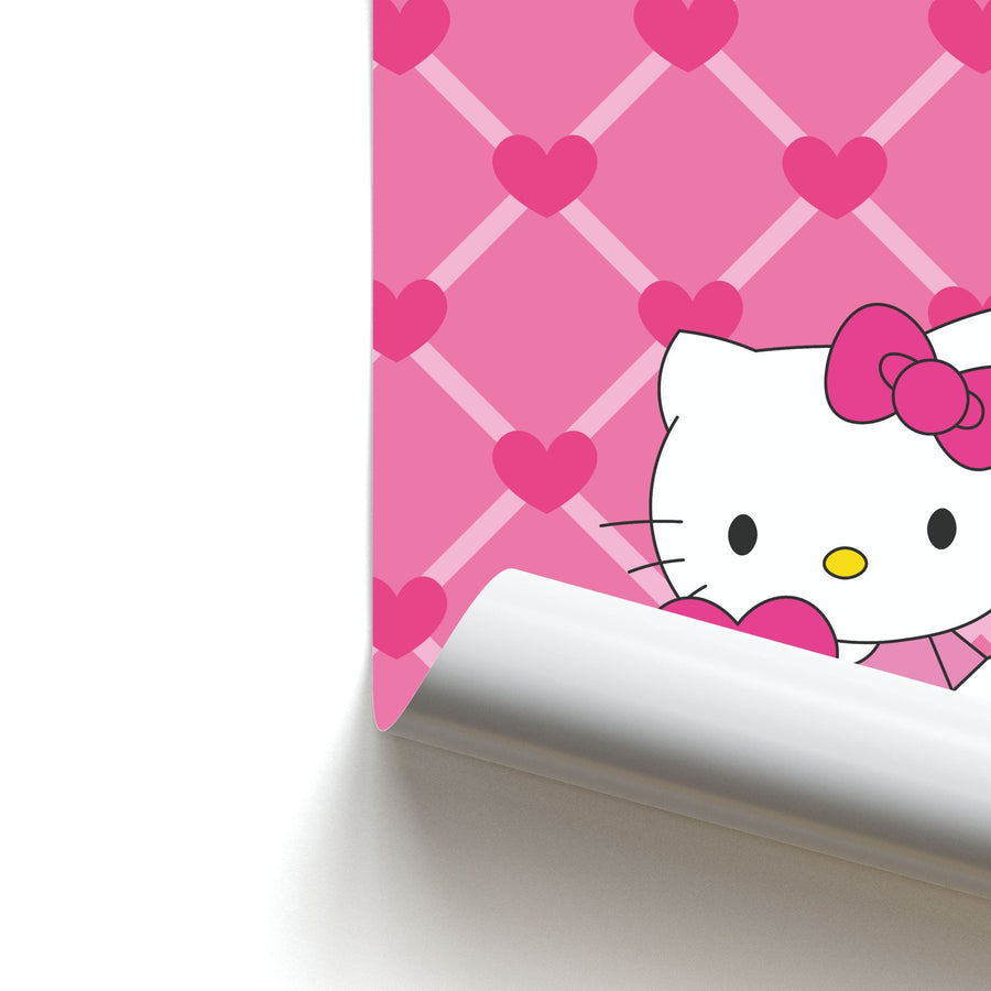 Love Heart - Hello Kitty Poster