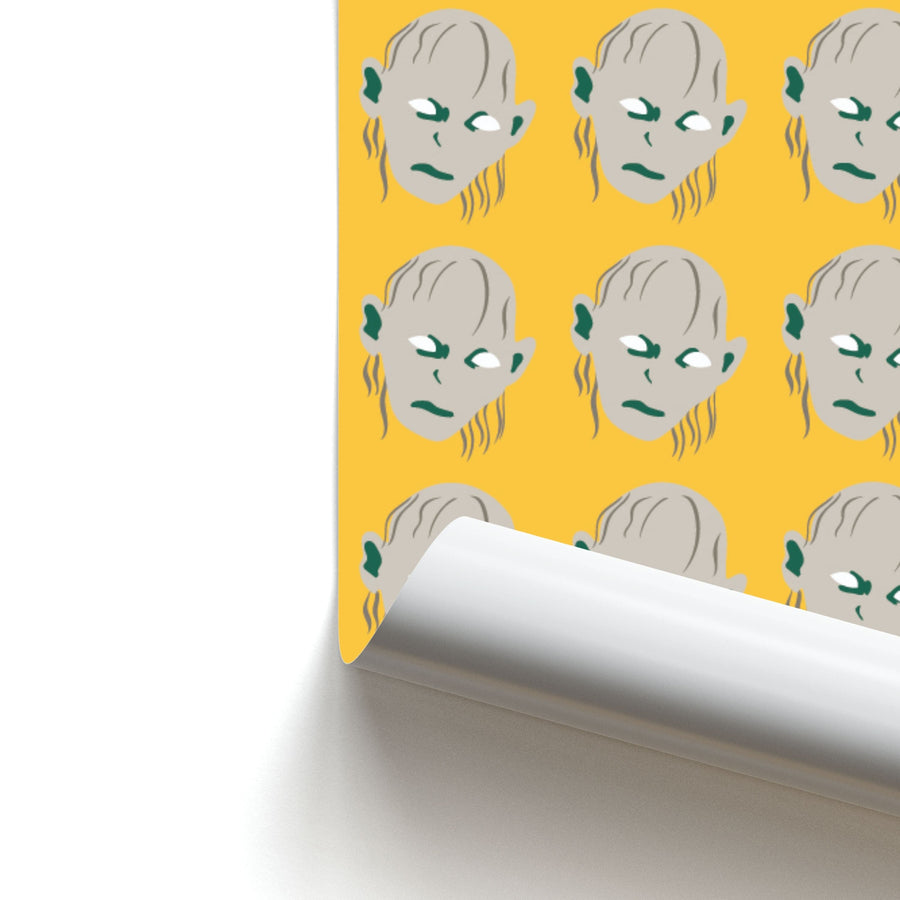 Gollum Pattern - Lord Of The Rings Poster