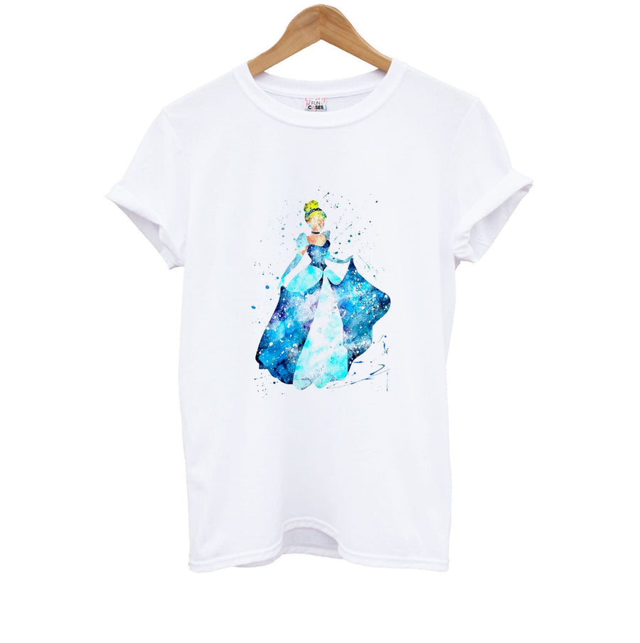 Watercolour Cinderella Disney Kids T-Shirt