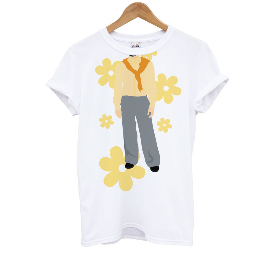 Flowers - Pedro Pascal Kids T-Shirt