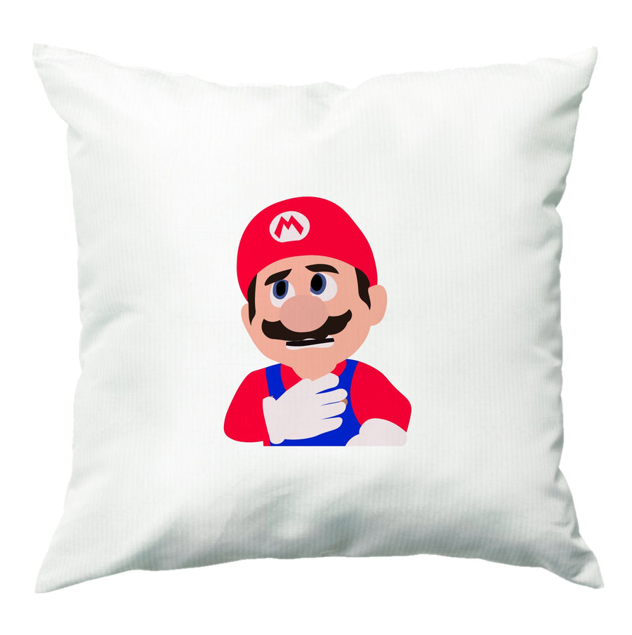 Worried Mario - The Super Mario Bros Cushion