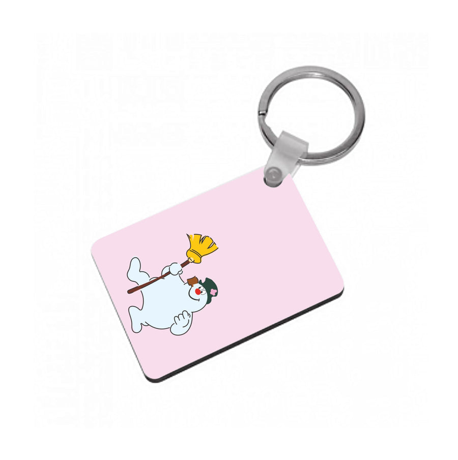 Broom - Frosty The Snowman Keyring