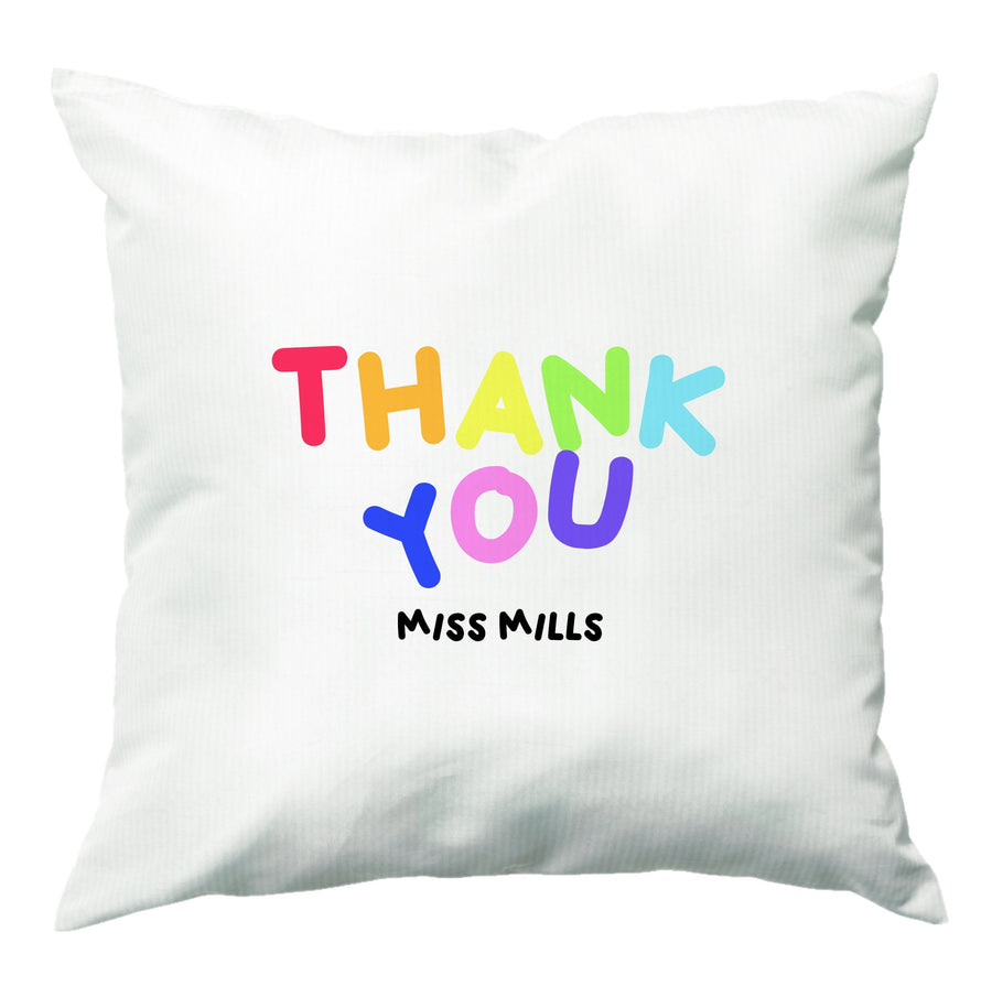 Thank You - Personalised Teachers Gift Cushion