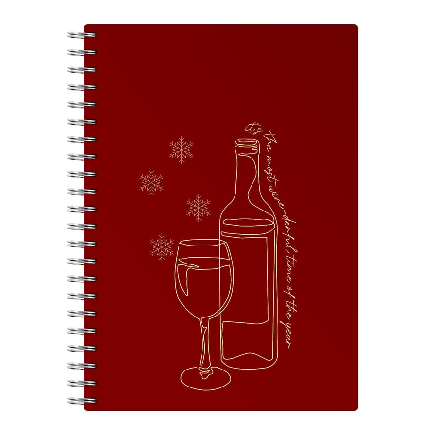The Most Wine-derful Time - Christmas Puns Notebook