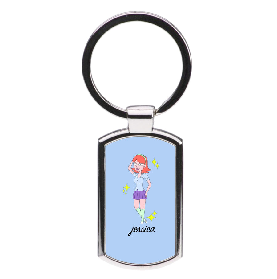 Jessica - Rick And Morty Luxury Keyring