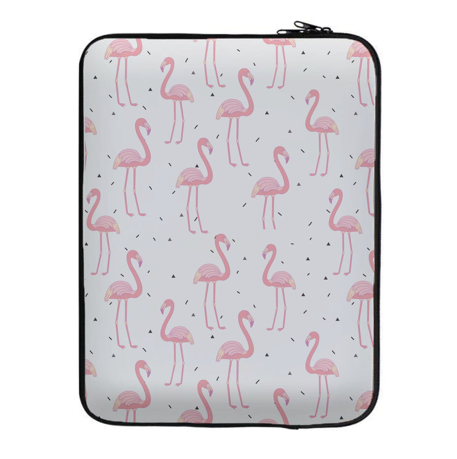 Pink Flamingo Pattern Laptop Sleeve
