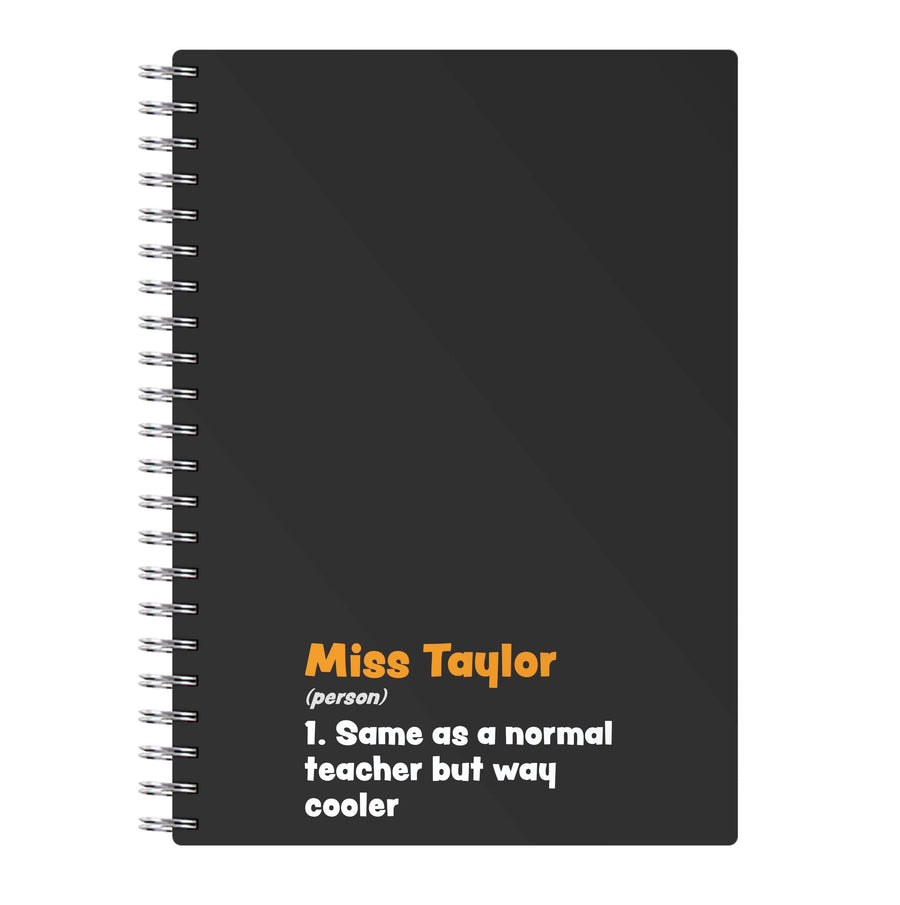 Way Cooler - Personalised Teachers Gift Notebook