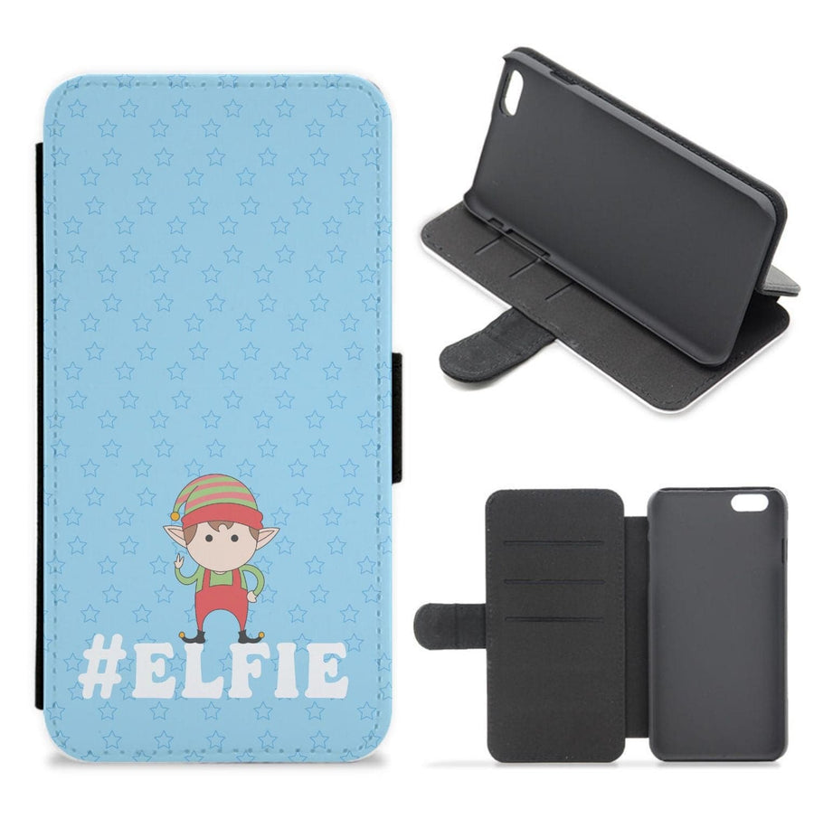 Elfie - Christmas Puns Flip / Wallet Phone Case