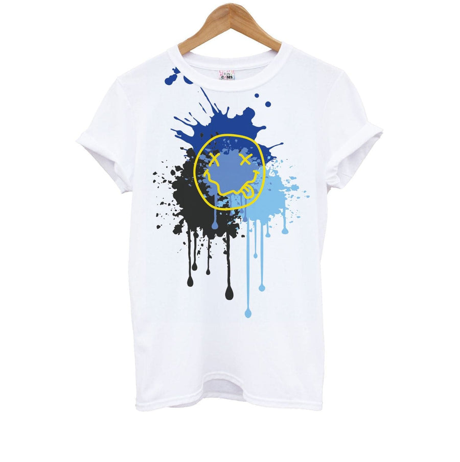 Blue Graffiti - Skate Aesthetic  Kids T-Shirt