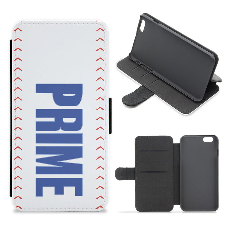 Prime - Baseball Pattern Flip / Wallet Phone Case