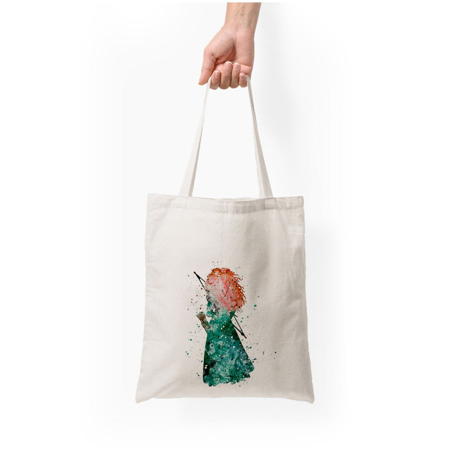 Watercolour Princess Merida Brave Disney Tote Bag