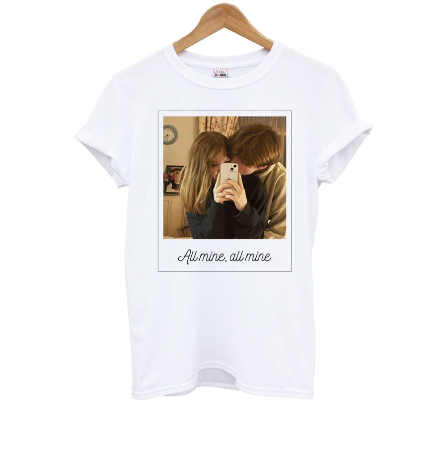 All Mine, All Mine - Personalised Couples Kids T-Shirt